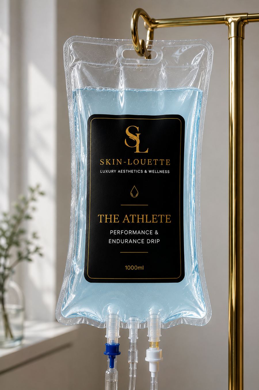 The Athlete IV drip bag