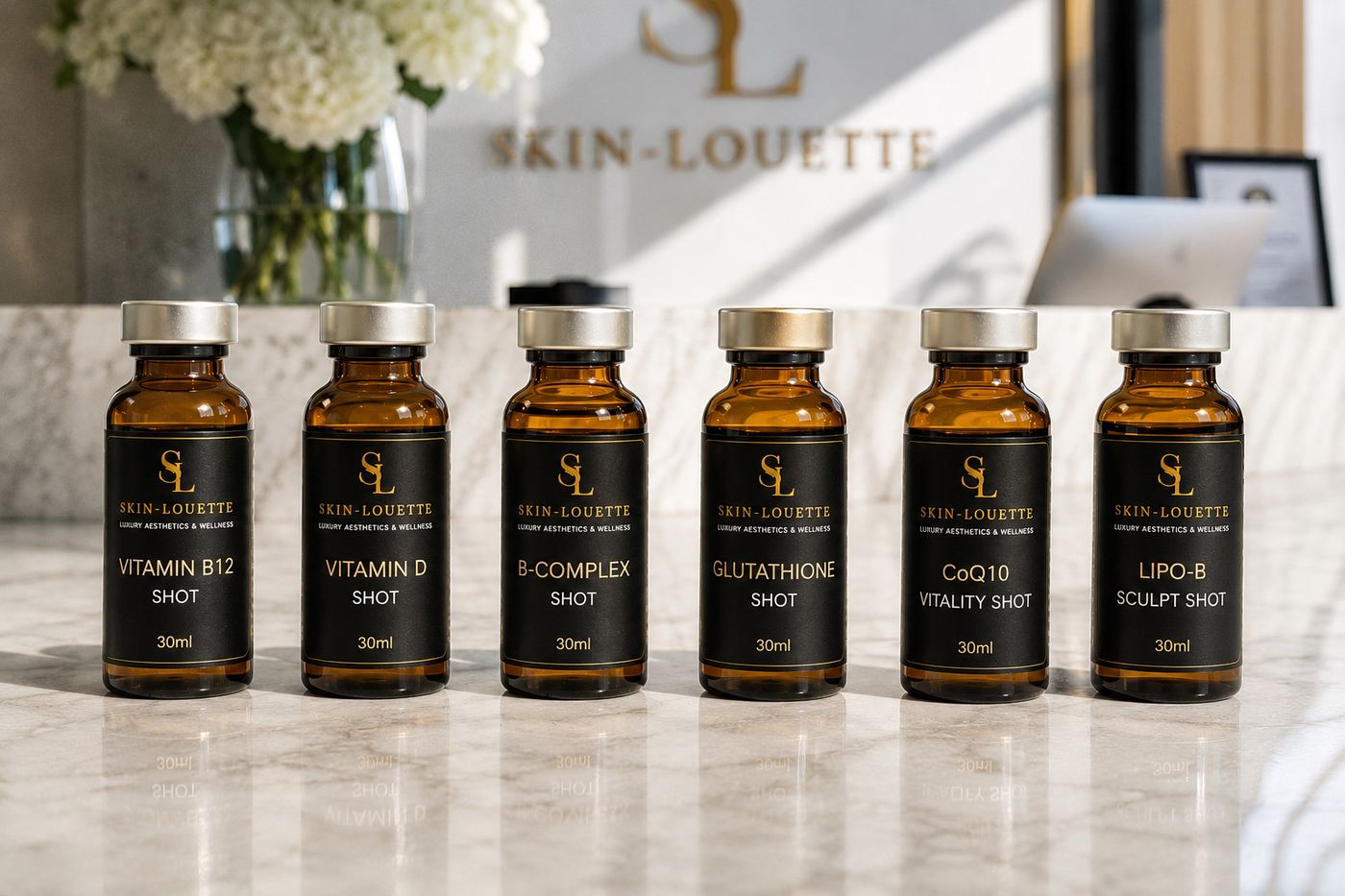 Skin-Louette wellness shot vials